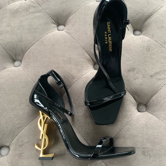 🚫⛔️SOLD⛔️🚫Saint Laurent Opyum Logo-Heel sandals - Picture 2 of 15